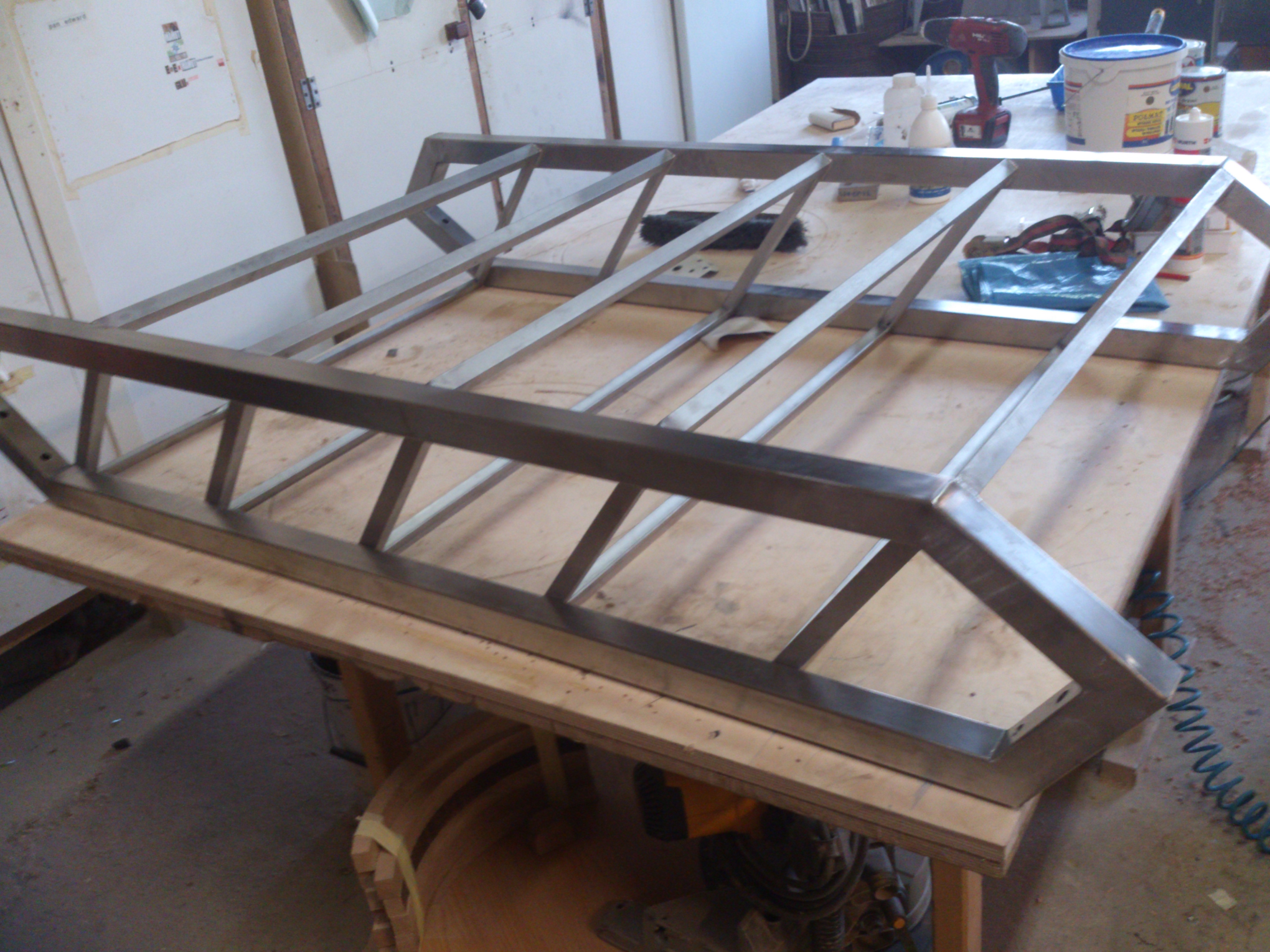 Industrial canal boat stairs stainless steel-39