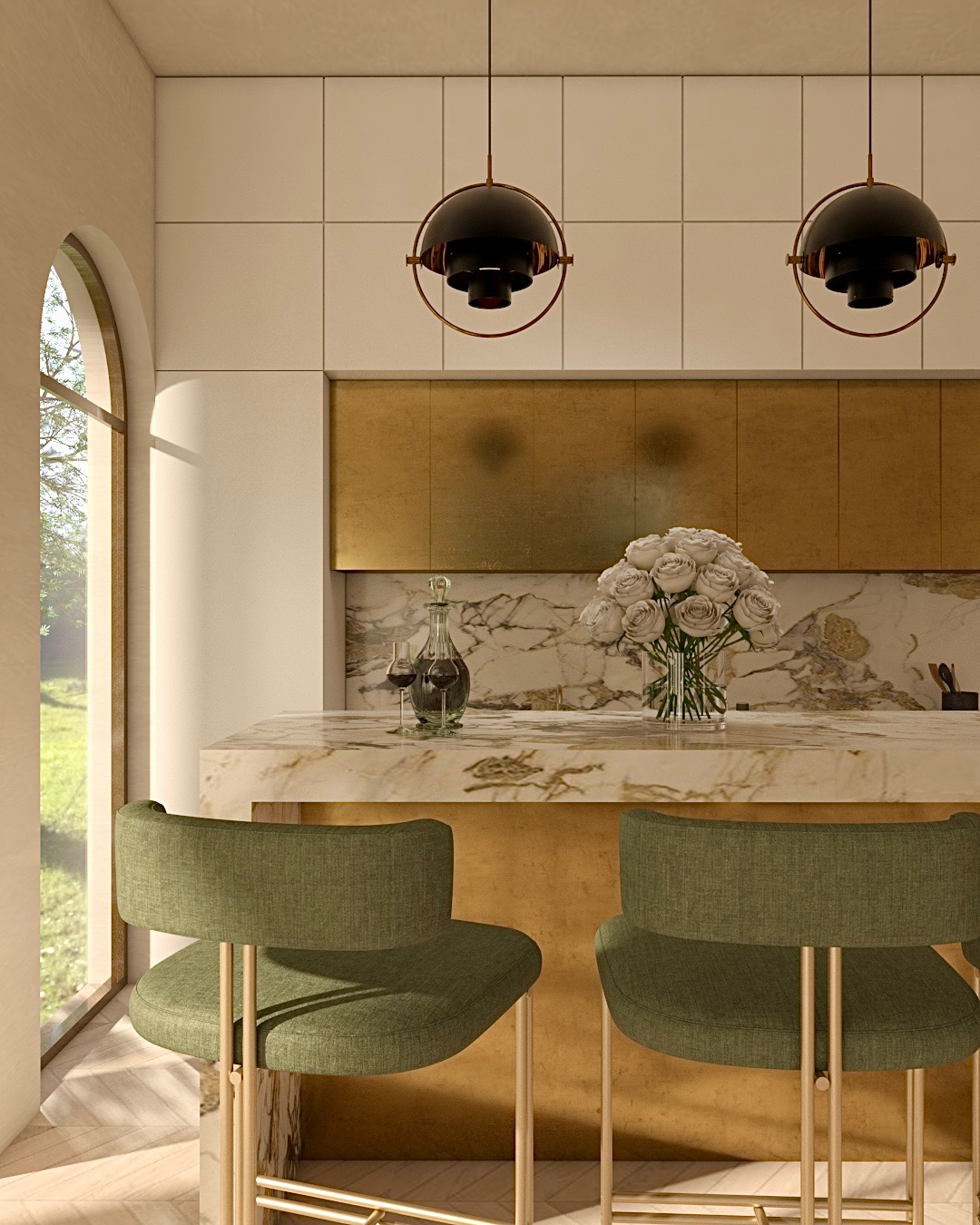 Modern Kitchen Design - 3D Visualization-4