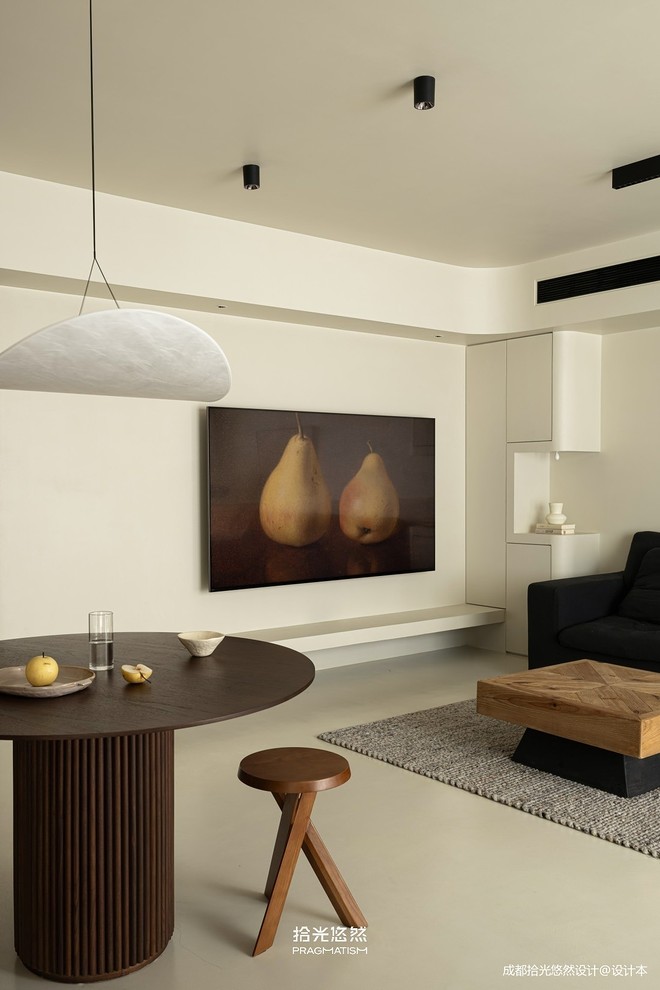 90万元复式180平米装修案例_效果图 - 极简与自然，抚慰心灵的轻侘寂居所 - 设计本-30