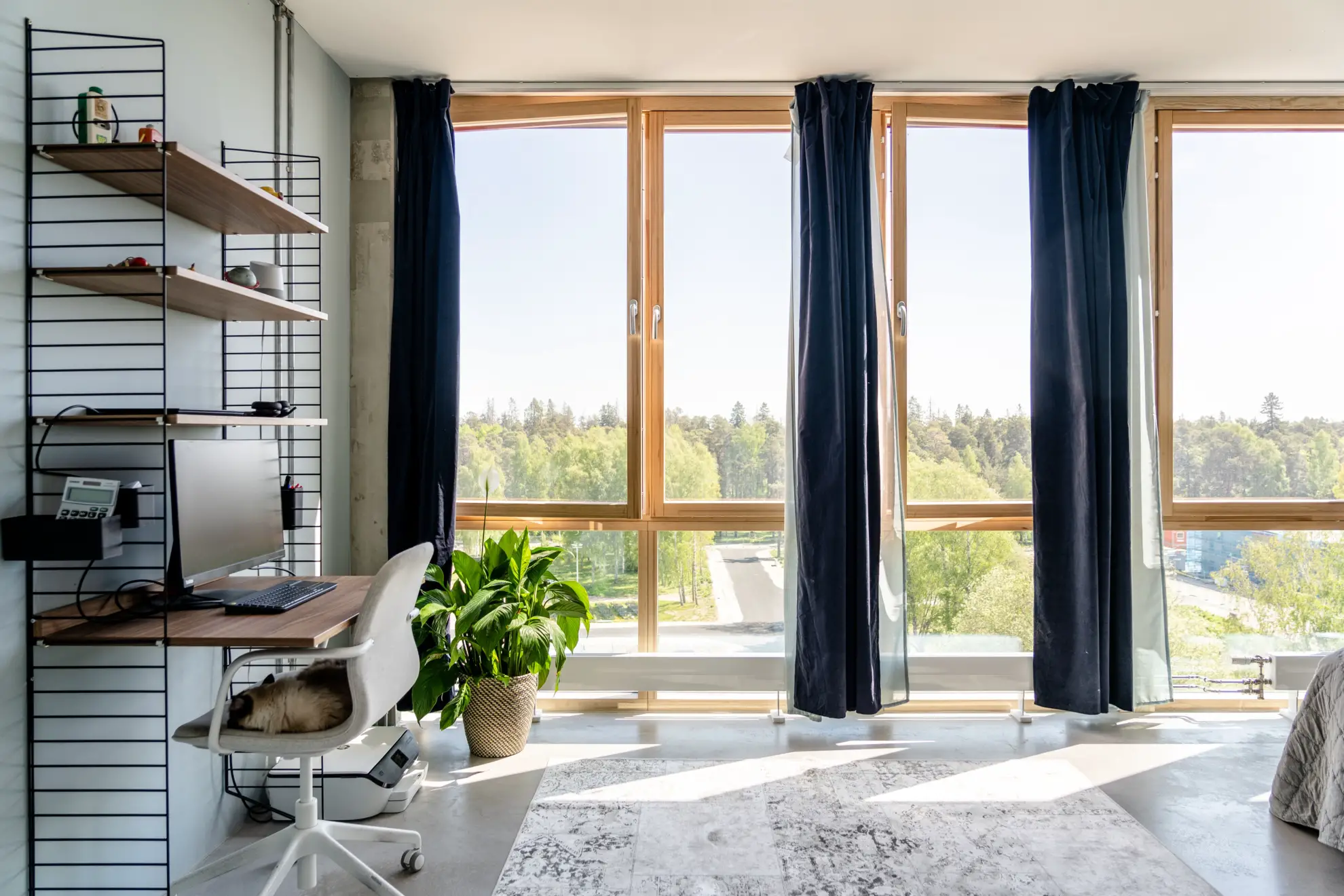 瑞典斯德哥尔摩现代都市景观复式公寓设计-16