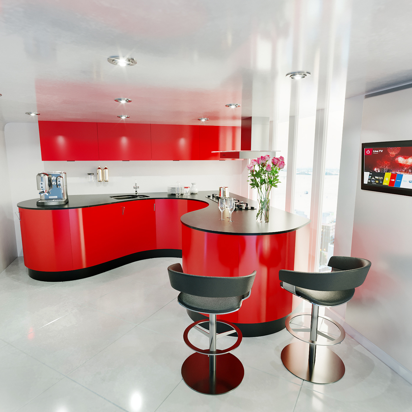 Anastasiya Gushchina丨展厅丨Interior Design for an apartment in Moscow-0