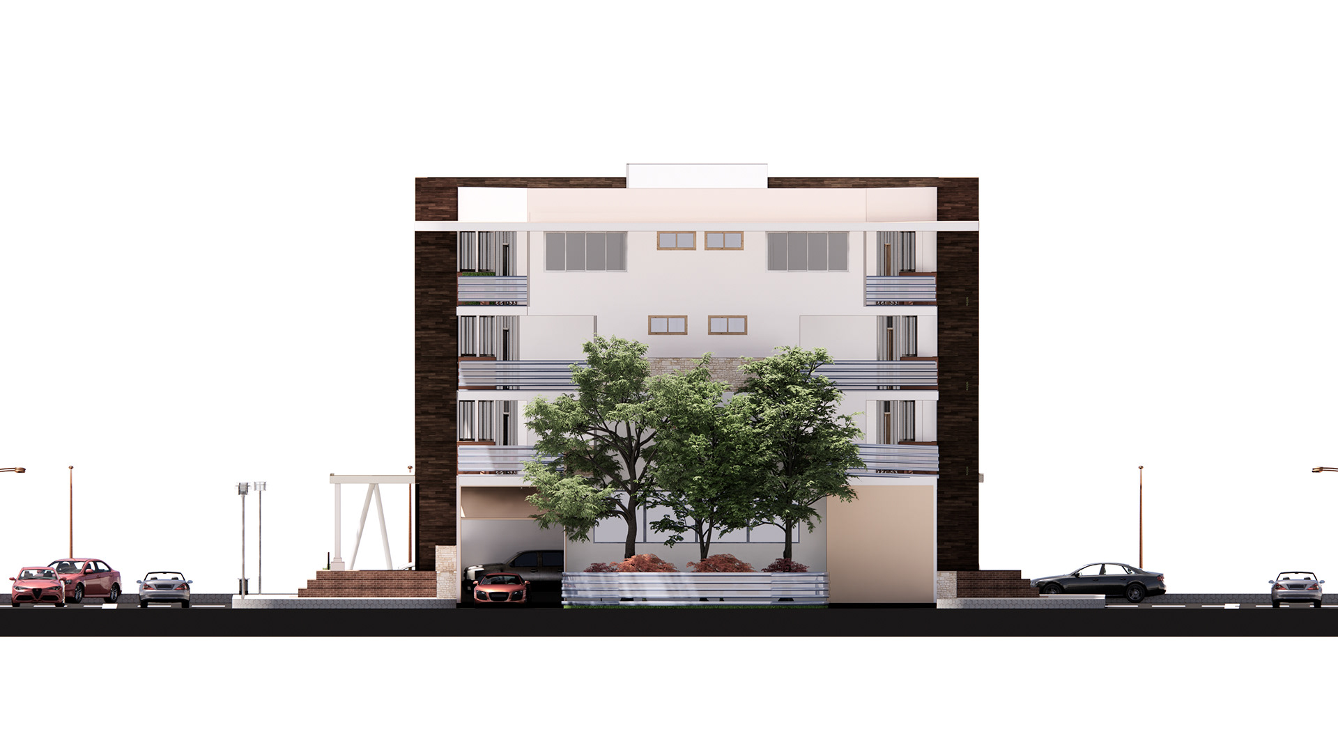 Residential Apartment Complex with Cafe-23