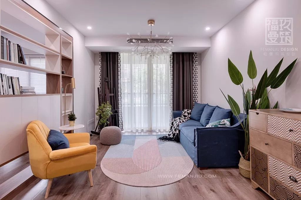 重庆鲁能领秀城 74 平米小美式北欧混搭风家居设计-12