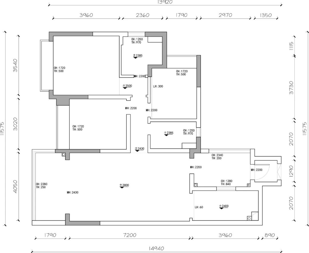 140㎡三房现代风丨中国长沙丨长沙美加空间创意设计事务所-12