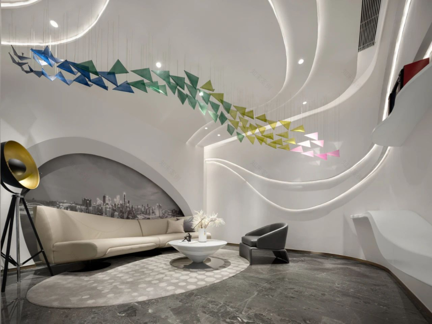 荣盛鹿山府销售中心,演绎梦幻、未来、充满诗意的气息 | 米修设计-32