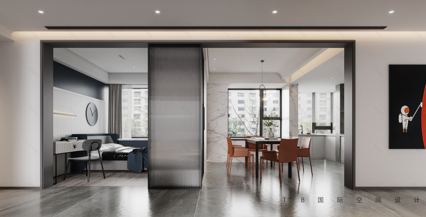 简约魅力,南通 131㎡现代蜗居设计丨中国南通丨T·B 国际空间设计-21