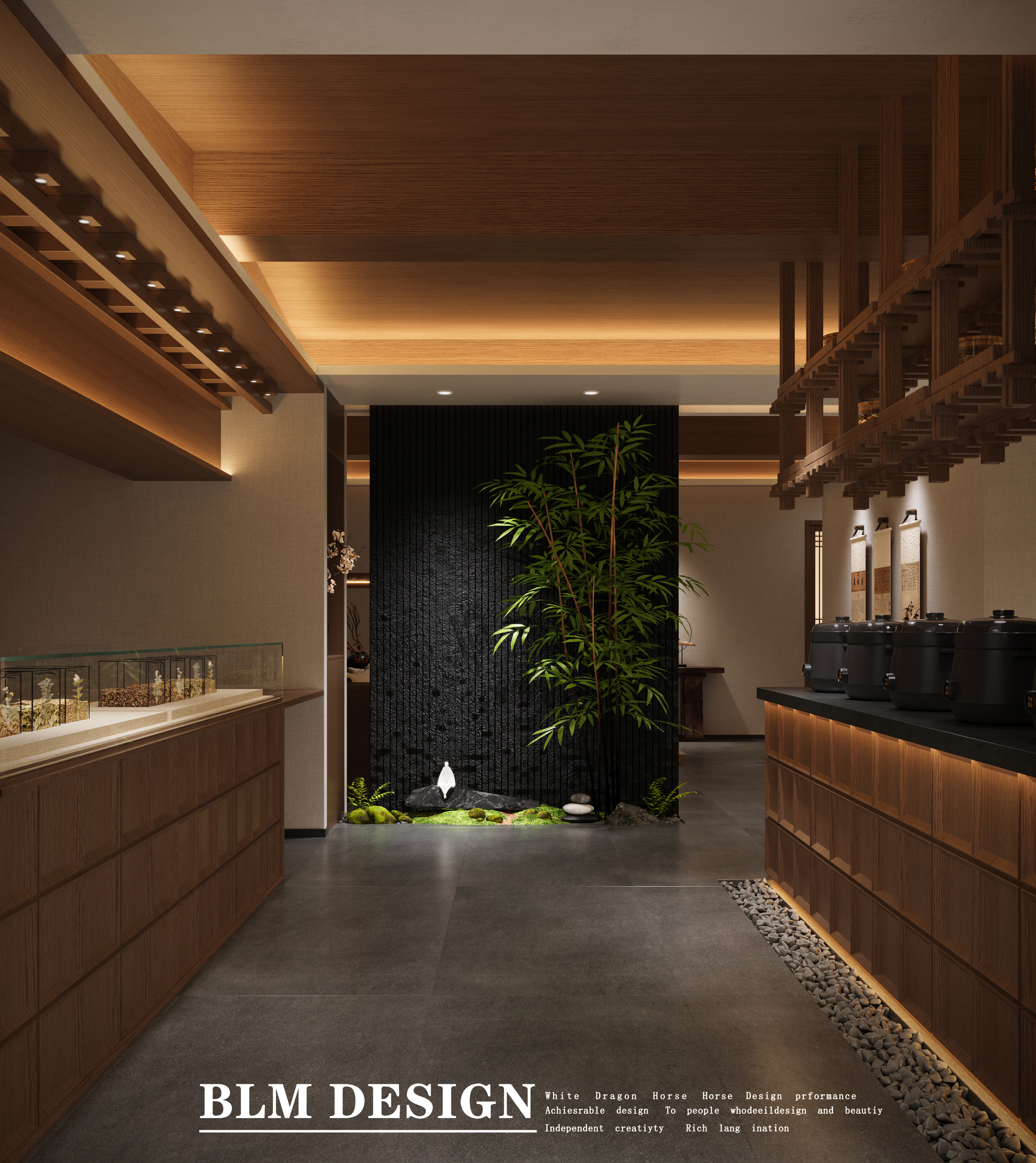 中医馆工装效果图-3