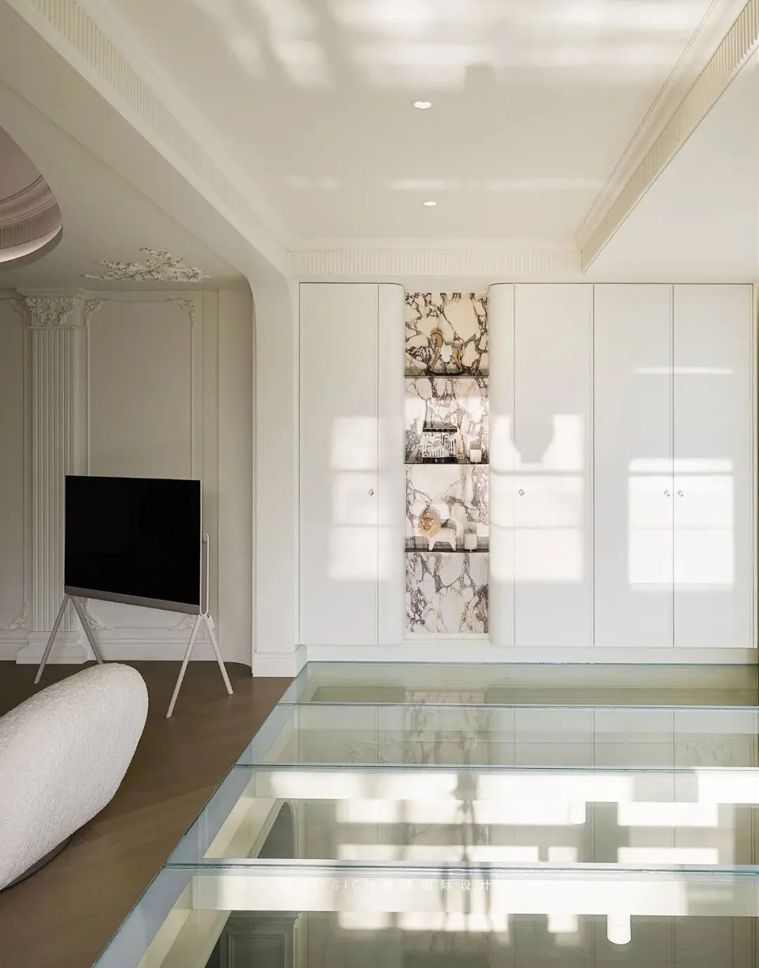 合肥『国贸天成』360㎡奶油法式风叠墅丨尊道国际设计-27