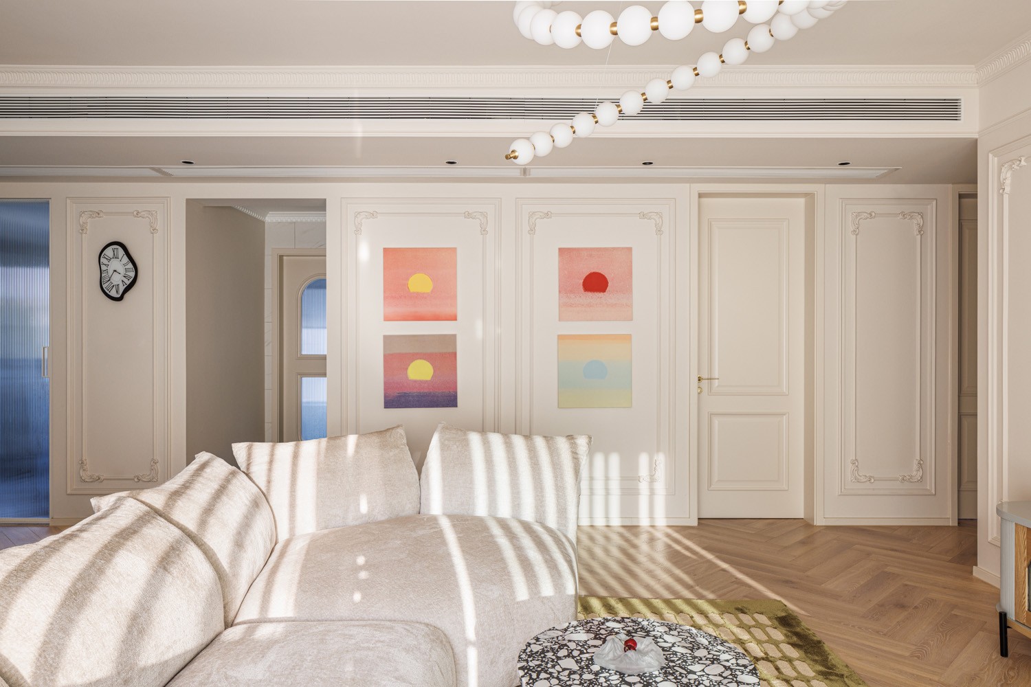 轻法式温馨宅邸丨中国重庆丨琢信装饰-4