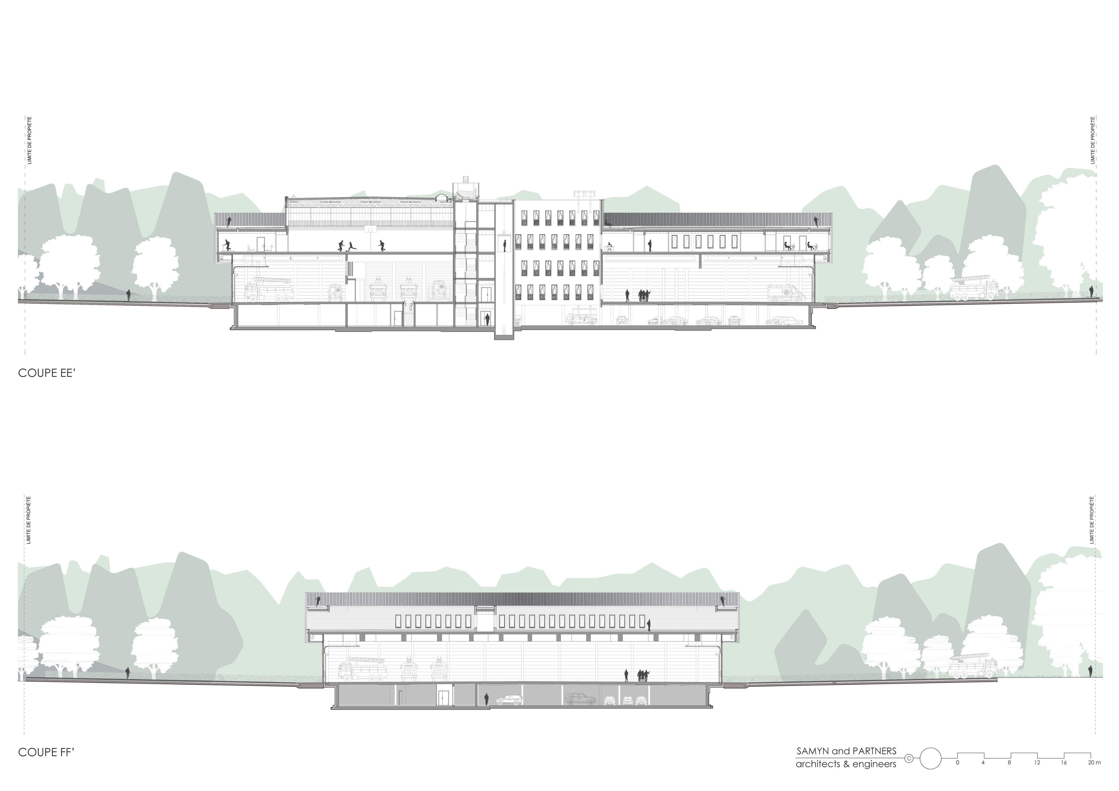 简约功能,环保节能的消防站设计-93