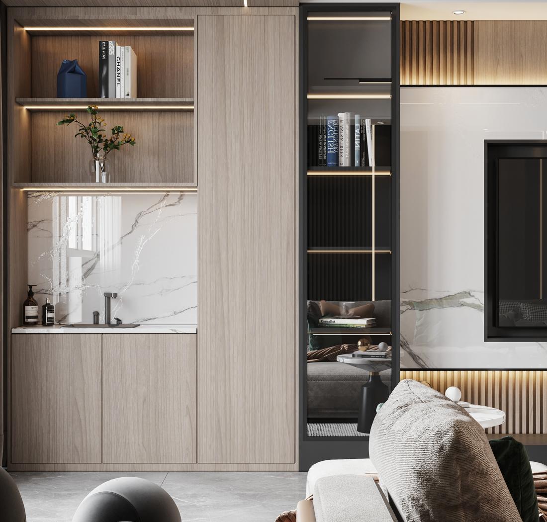 春风沐如·现代风格一体化家居设计-6