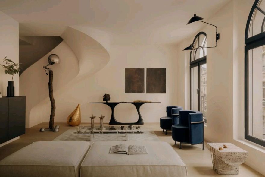 Schlumberger丨克制审美定义优雅生活·巴黎静奢之居丨法国巴黎丨Studio Léo Schlumberger-5