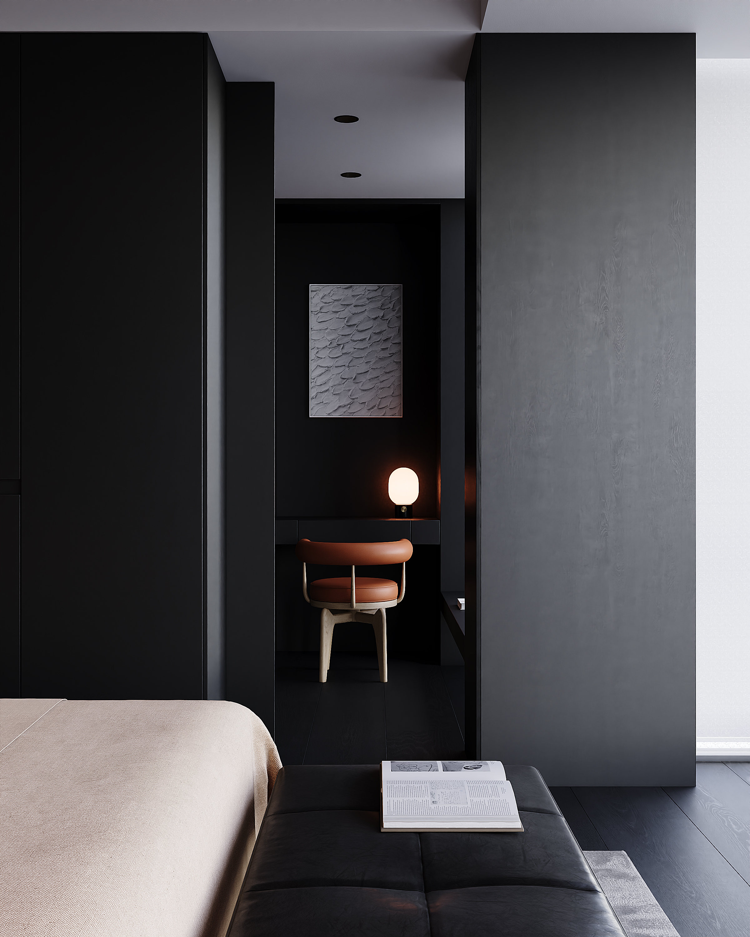 黑白灰风格、效果图表现-8