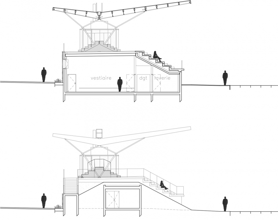 森林边缘的体育场馆 | Philippe Mahut 体育场看台-6
