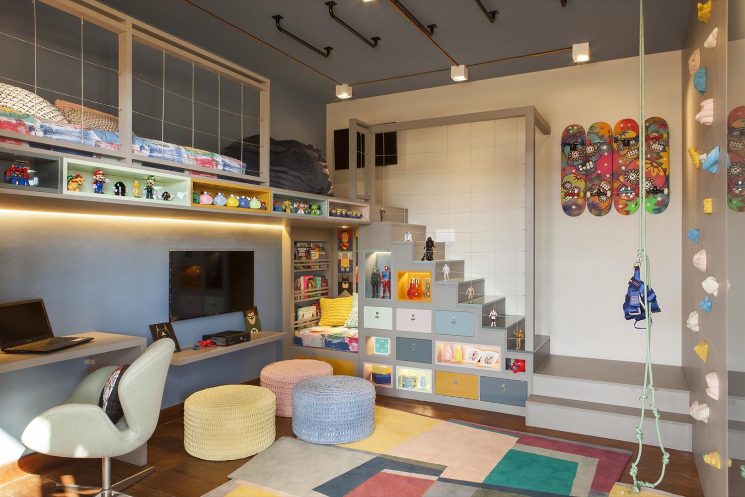 2017 巴西 CASACOR Franca 展 | Adriana Fontana 设计的互动儿童房-1