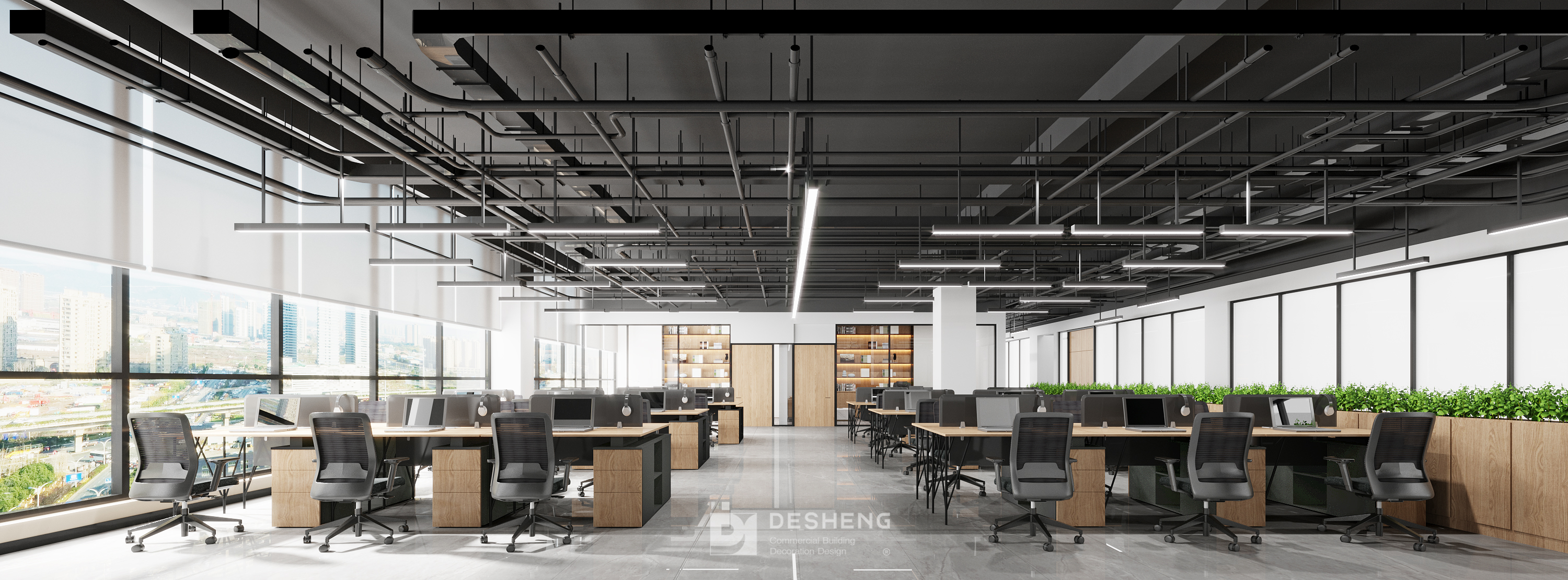 德盛装饰办公装修作品-甄宝实业-2