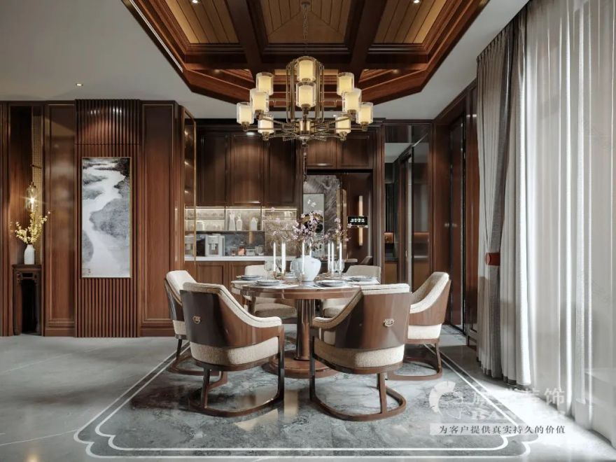 白桦林团圆新中式设计丨旗盛-25