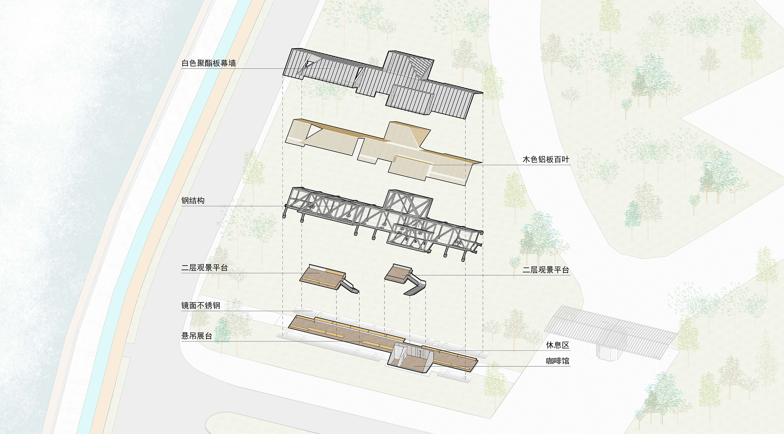 杭州滨江公共空间·银杏驿与大桥驿丨中国杭州丨同济原作设计工作室-63