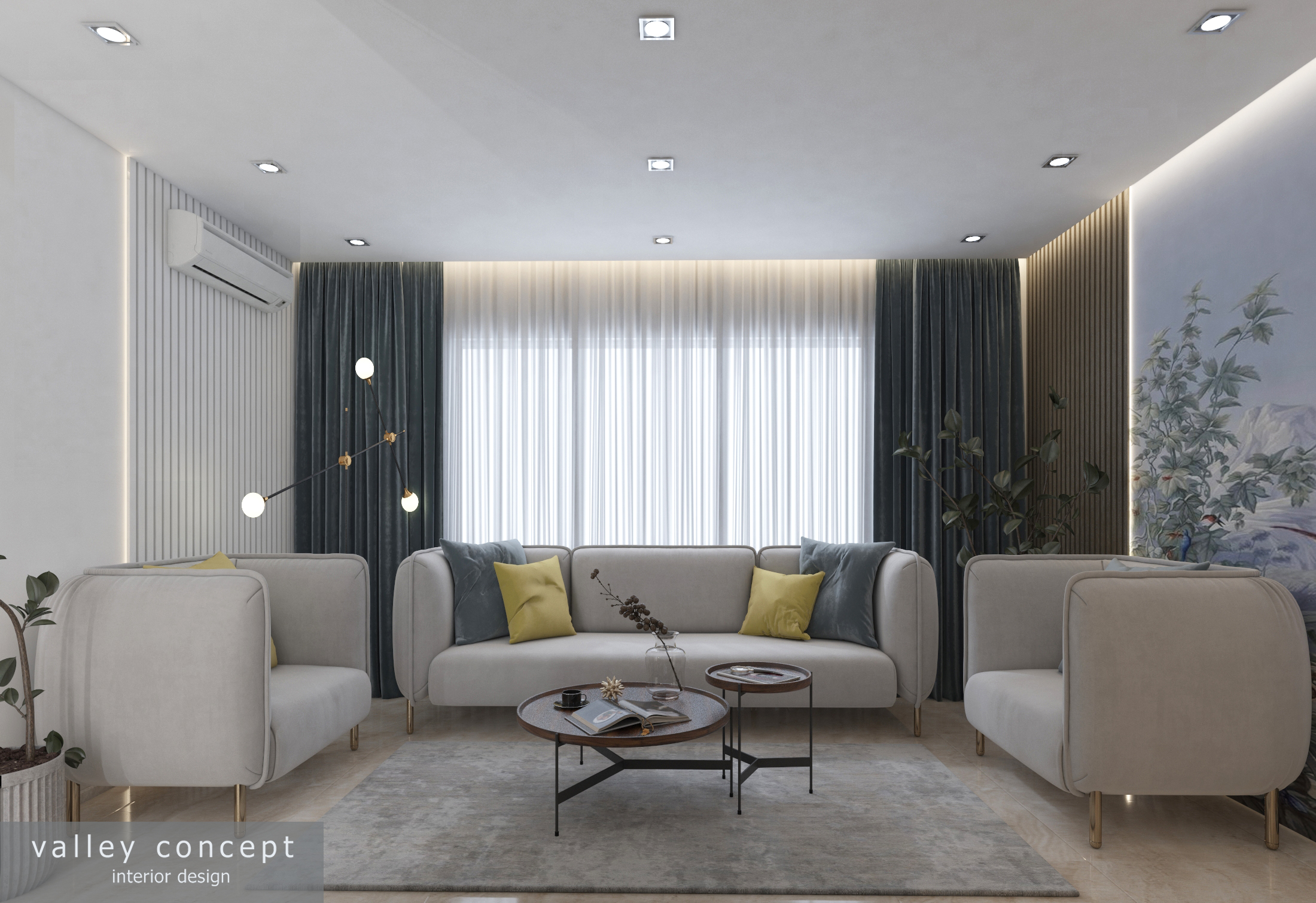 Small Livingroom with stair-1