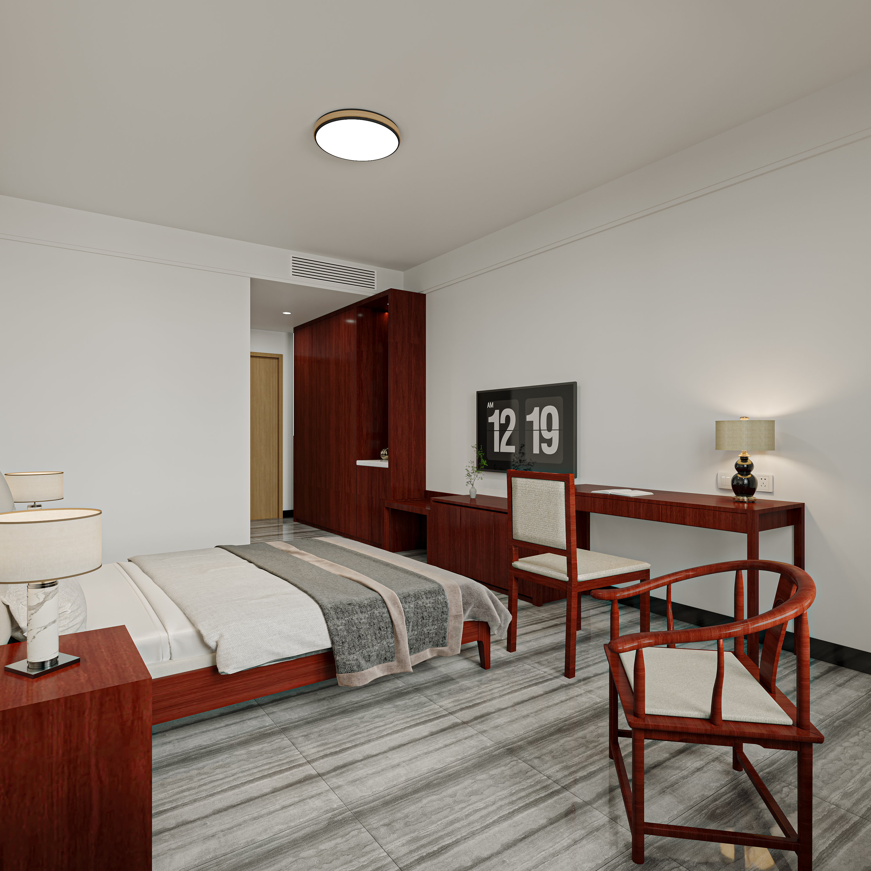 职工宿舍餐厅效果案例-3