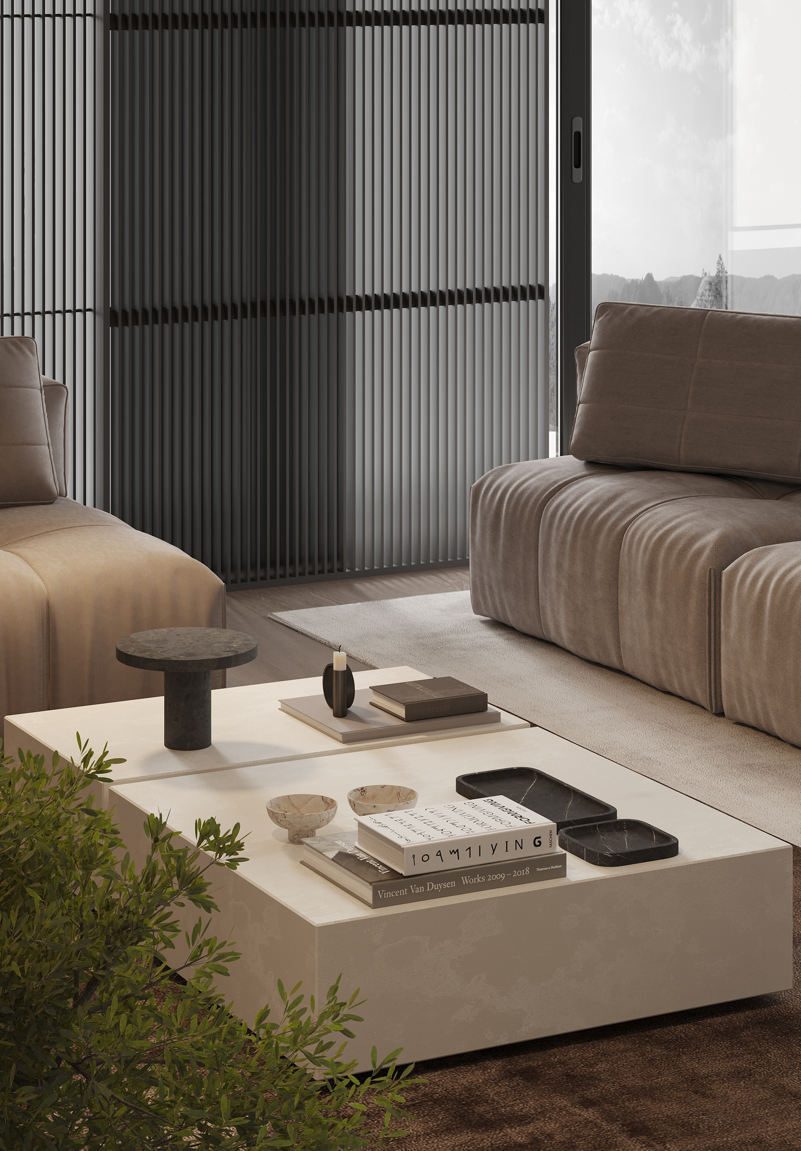 现代复式空间设计，温润质朴！-2