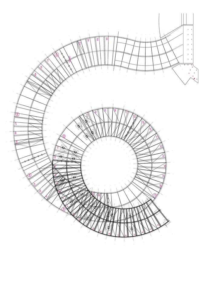 Atrium Tower Lobby | 雕塑式楼梯设计-31