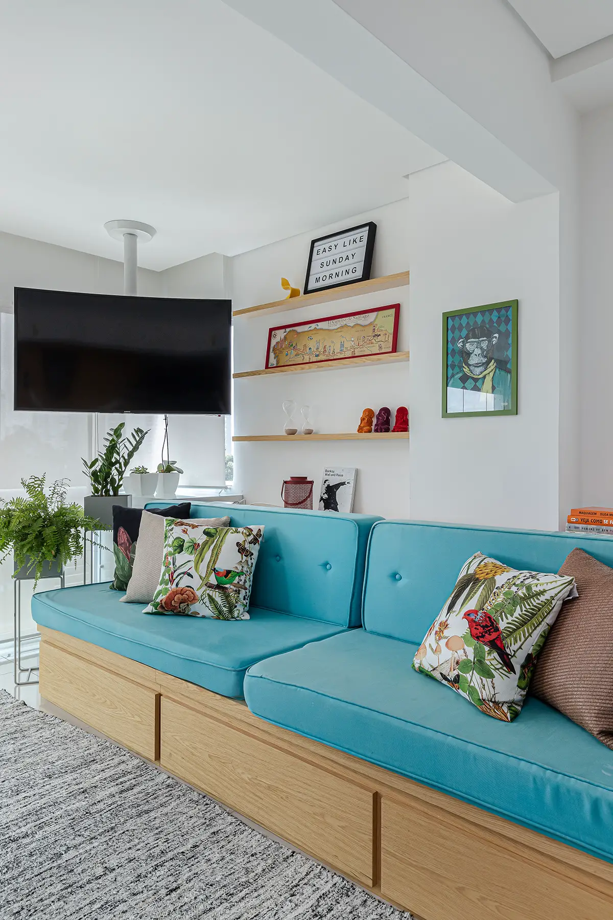 La chambre est bien dissimulée dans ce mini loft de 48m2-18