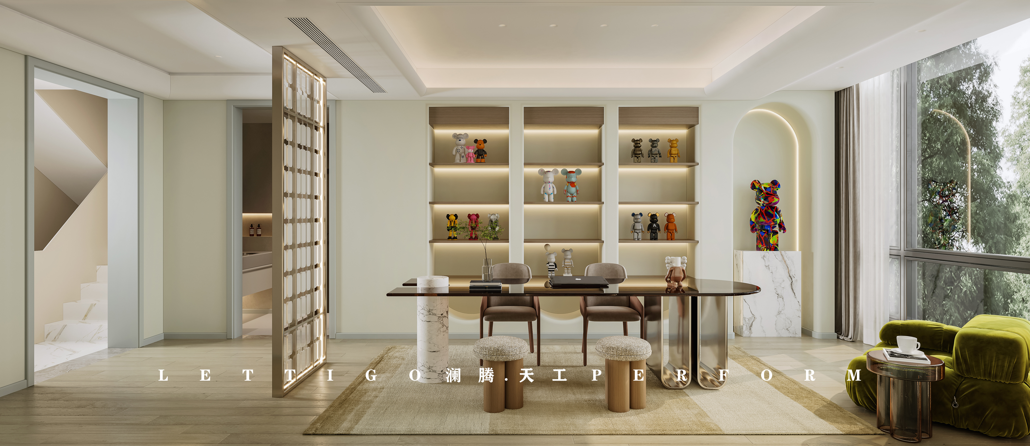 现代轻奢风别墅，身在浮世，心向清欢-8