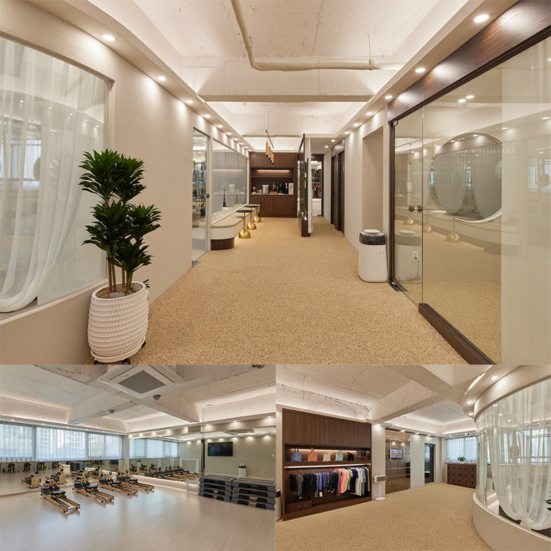 60 平高级氛围的瑜伽&普拉提空间设计-1