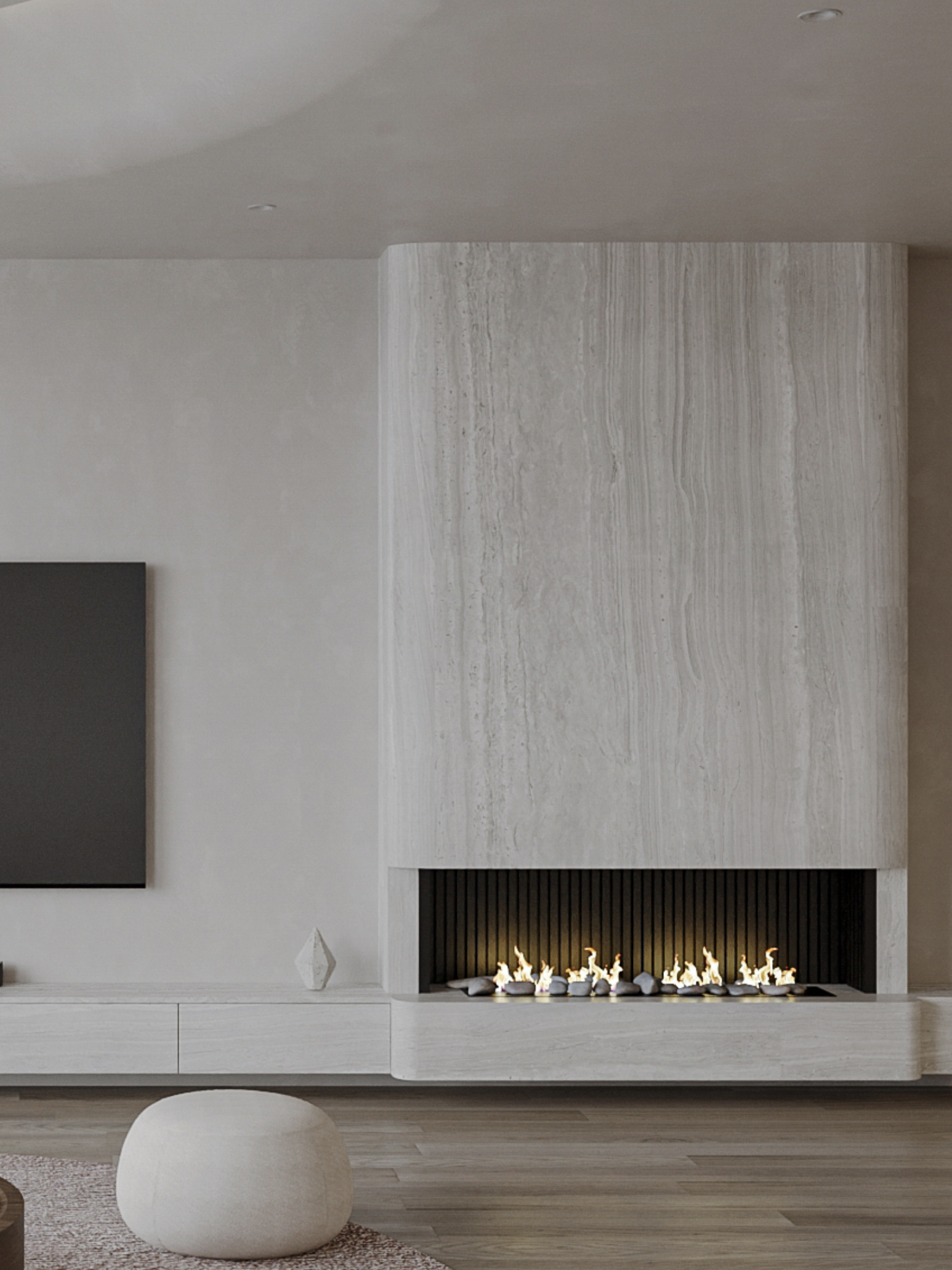 160㎡ 现代侘寂风 越住越高级的家-4