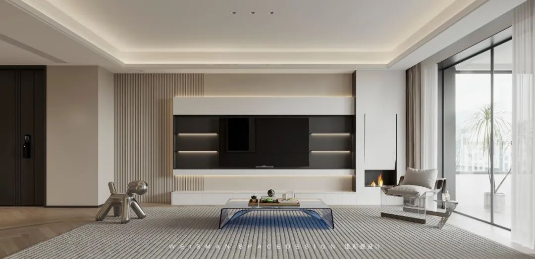 苏州览月阁极简大平层设计丨中国苏州丨苏州维斯曼全案设计-19