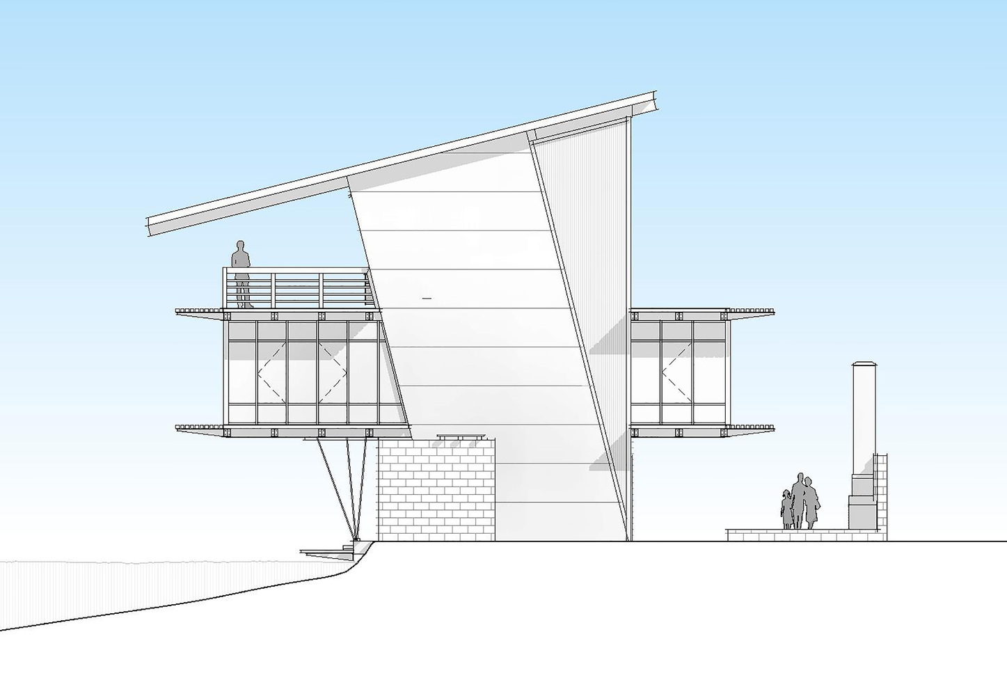 美国十颗橡树农场池塘别墅丨Holly And Smith Architects-57