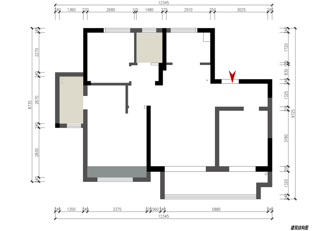 熙棠府现代简约三室两厅设计丨锦华装饰-15