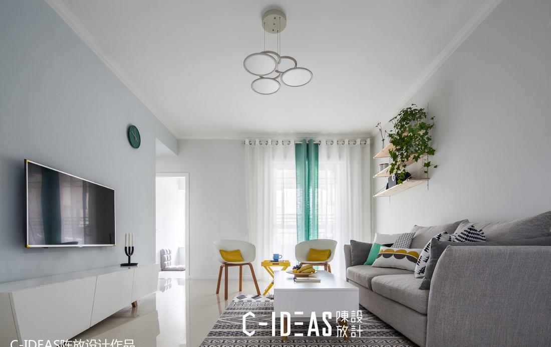 武汉陈放设计丨平层丨邻家薄荷绿-0