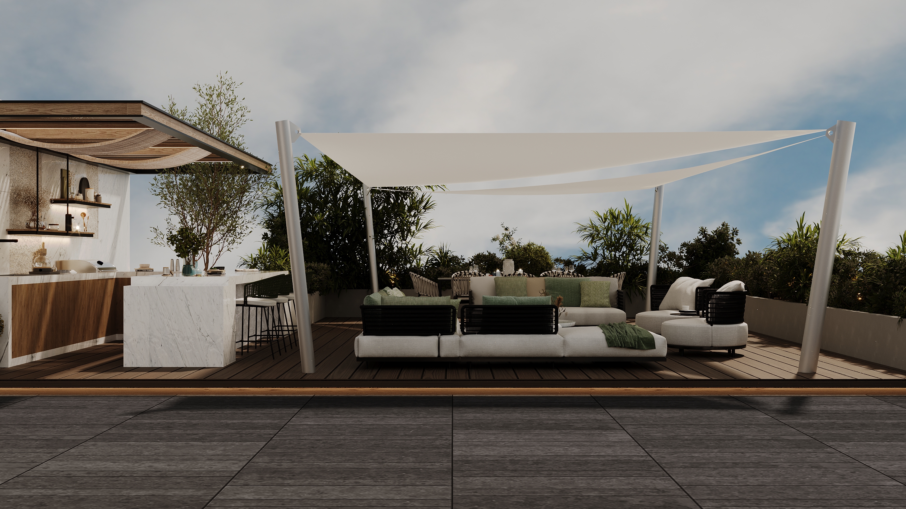 顶层户外丨埃及开罗丨K.A Architects-7