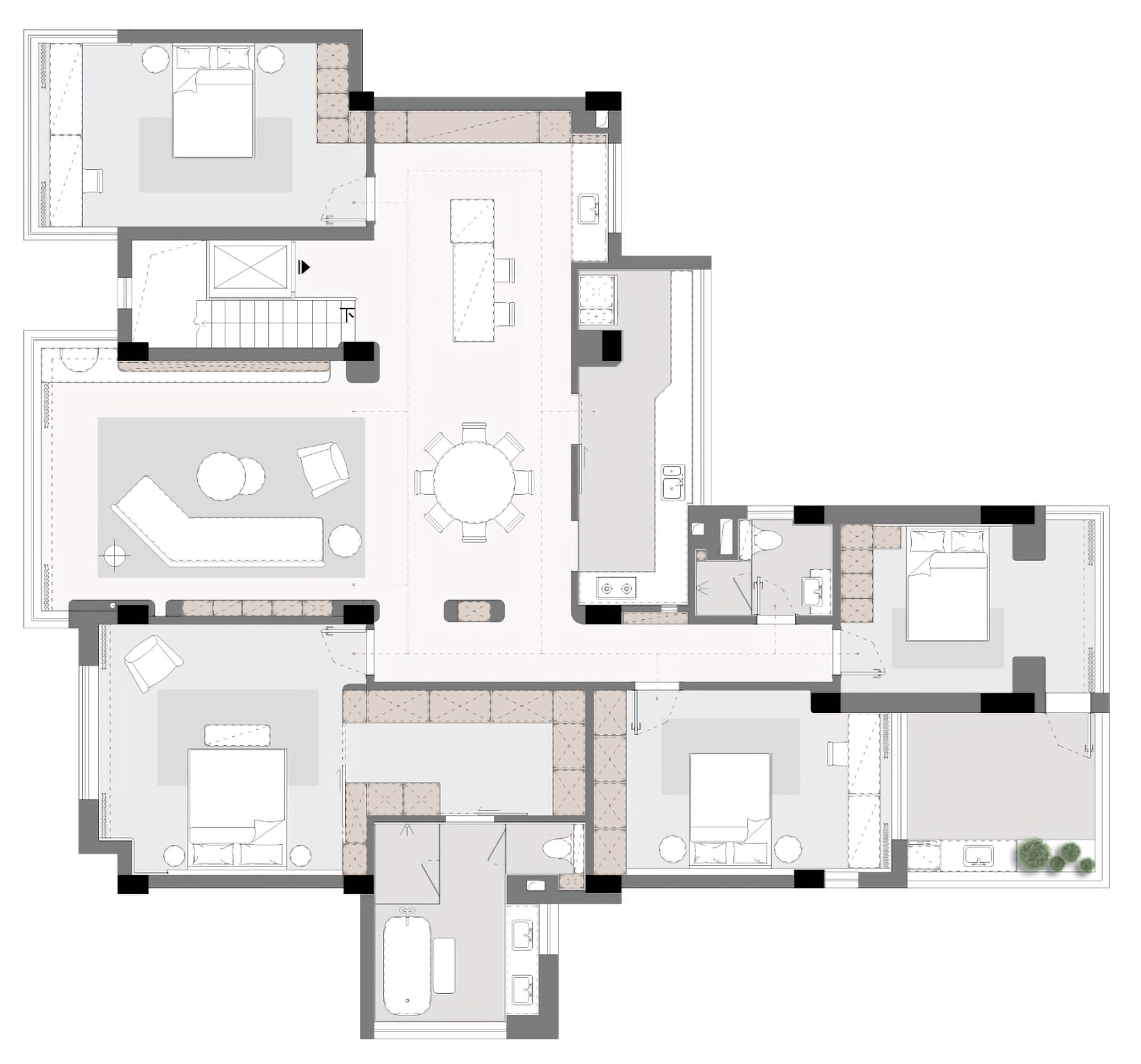 屋里屋外的诗意人生丨中国惠州丨梯云空间设计-48