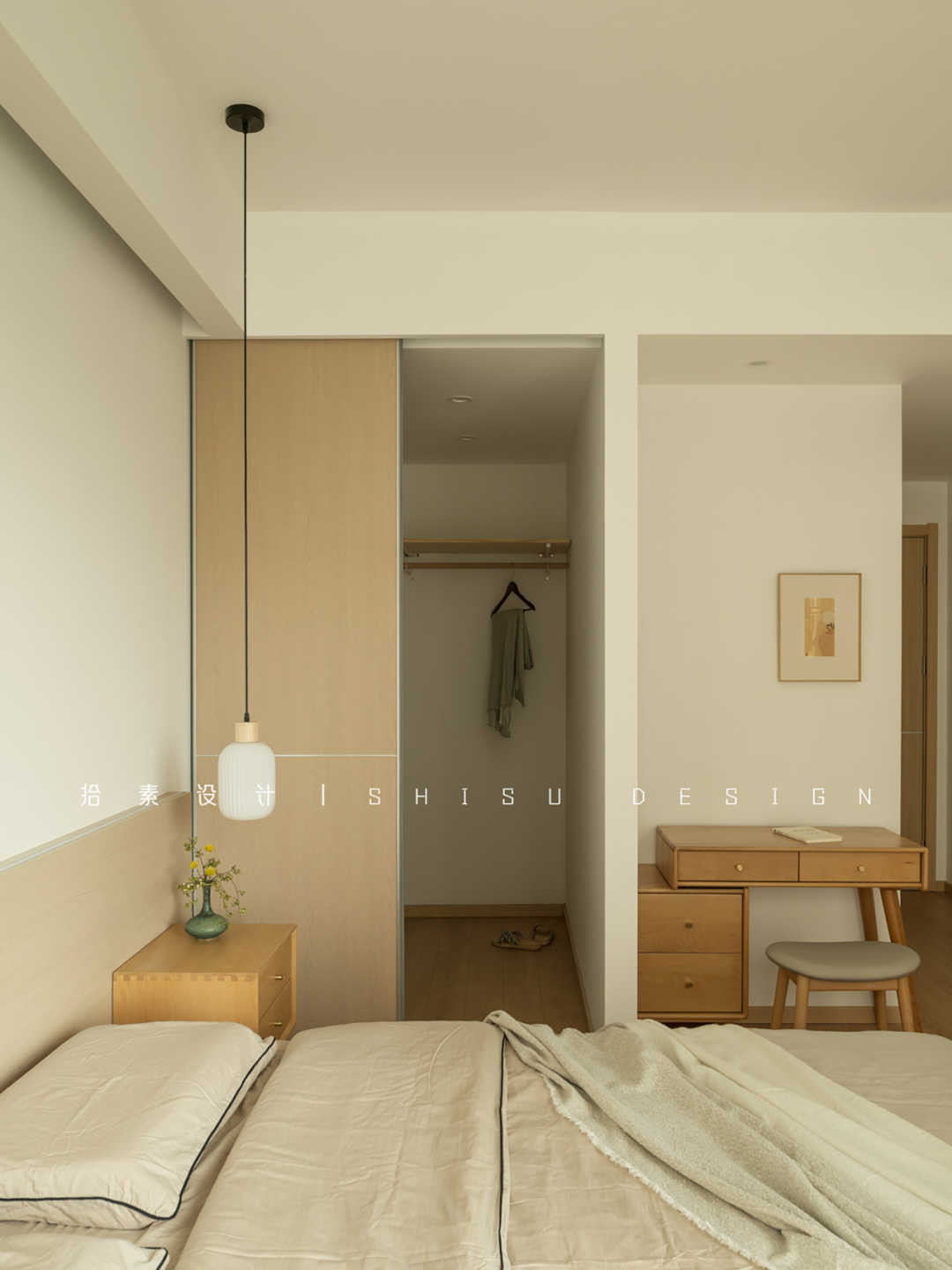 日式原木风平层设计丨拾素设计-59