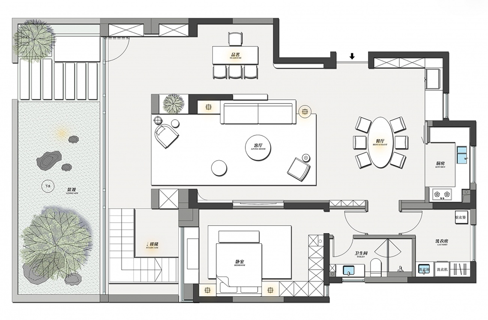 极简私宅丨中国杭州丨意森空间设计-66