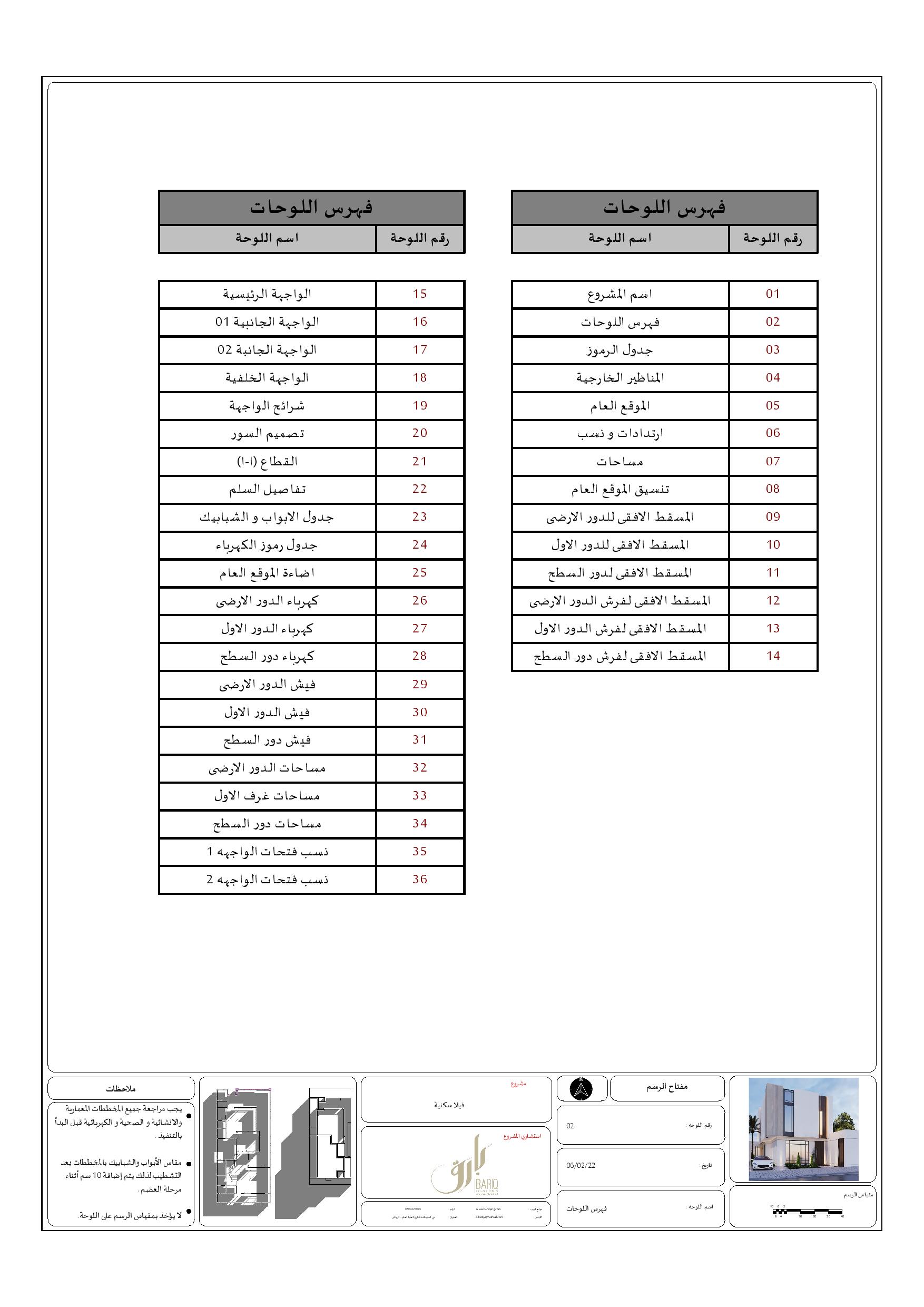 KSA 别墅现代外观施工图丨Bariq Consultants-7