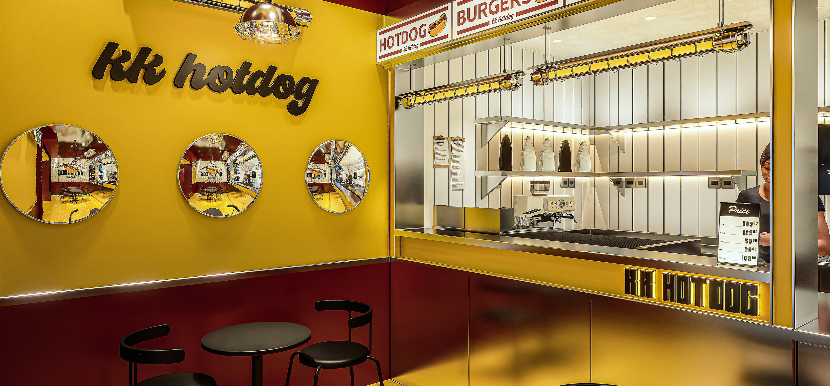 KKhotdog热狗店#美式复古#商业设计#门面设计-5