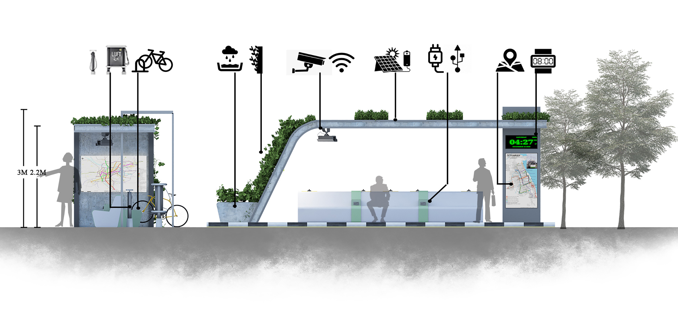 绿色公交站丨埃及开罗丨Salma Mohamed-11