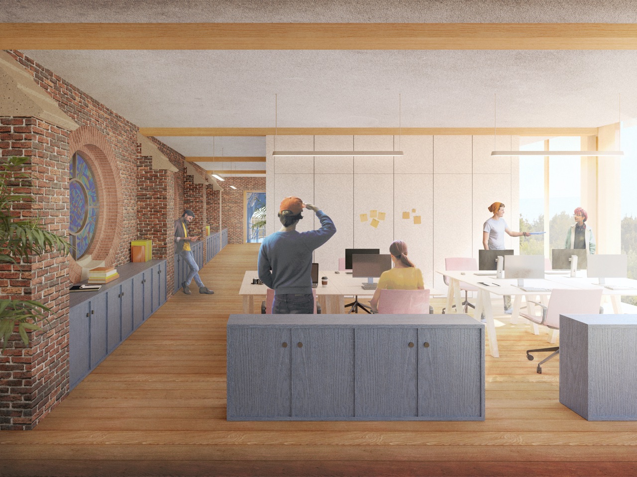 前教堂改造为带社区功能的办公楼丨比利时丨OFFICEU architects for urbanity-8