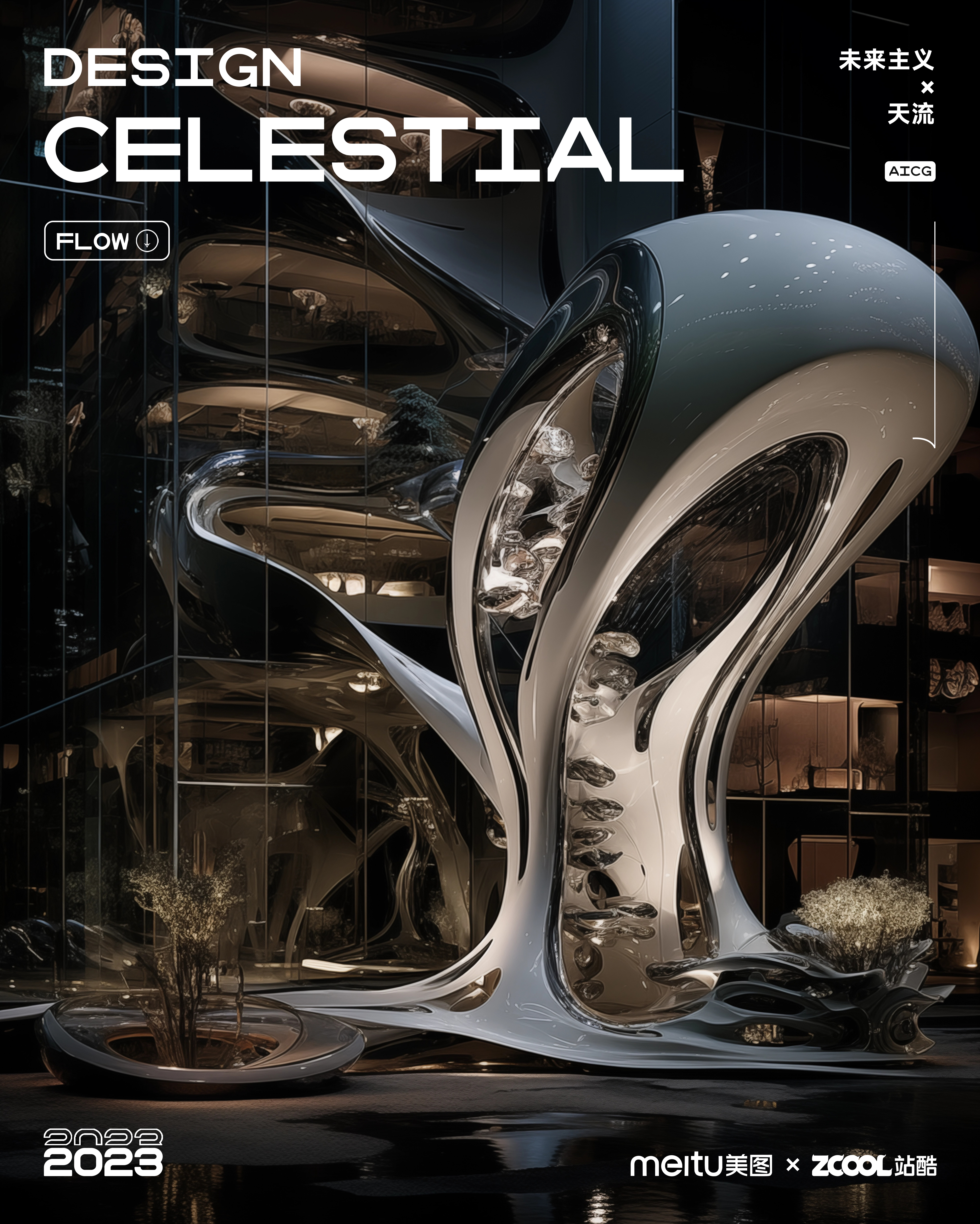 天流×CelestialFlow · 流体化宇宙未来风格建筑-10