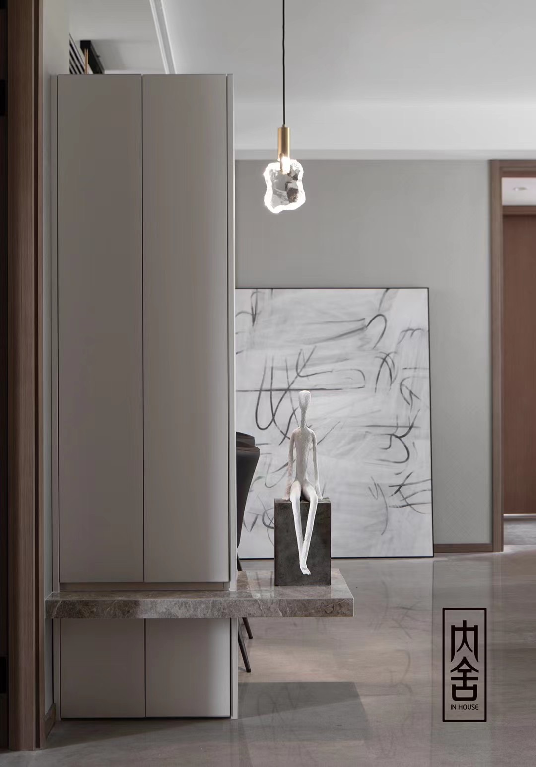 浓浓月色 · 现代轻奢四室两厅软装改造丨内舍软装·总部设计团队-12