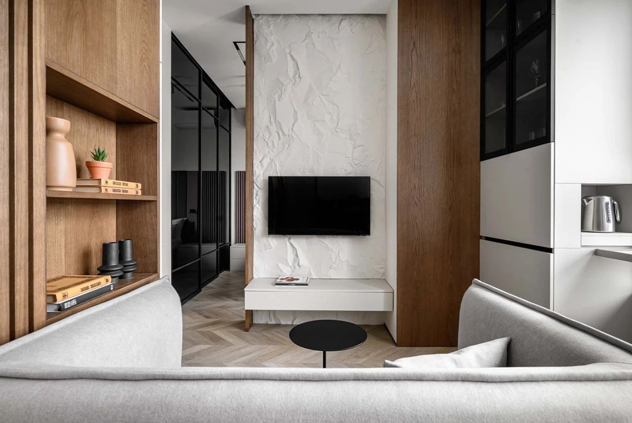 36㎡一居室设计丨Irina Vashchenko-0