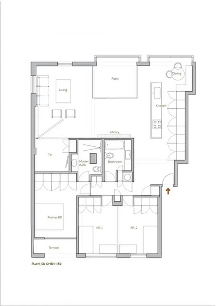 特拉维夫陈氏公寓丨以色列特拉维夫丨Salty Architects-10