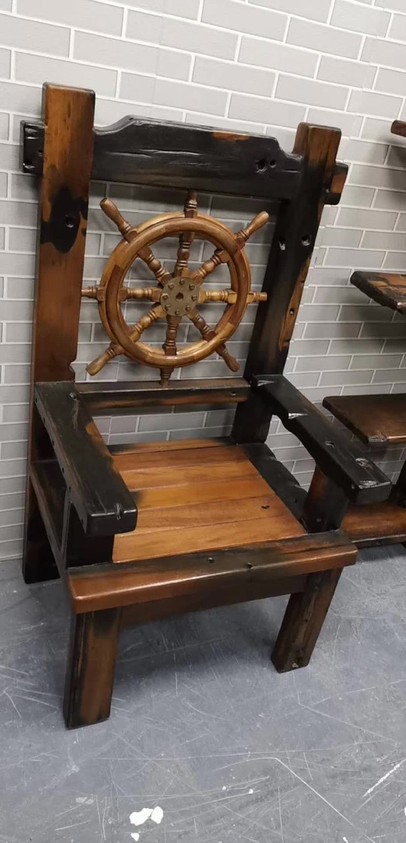 那套寻觅很久的船木龙骨做的老板茶台，据说可以用几辈子不坏的。-14