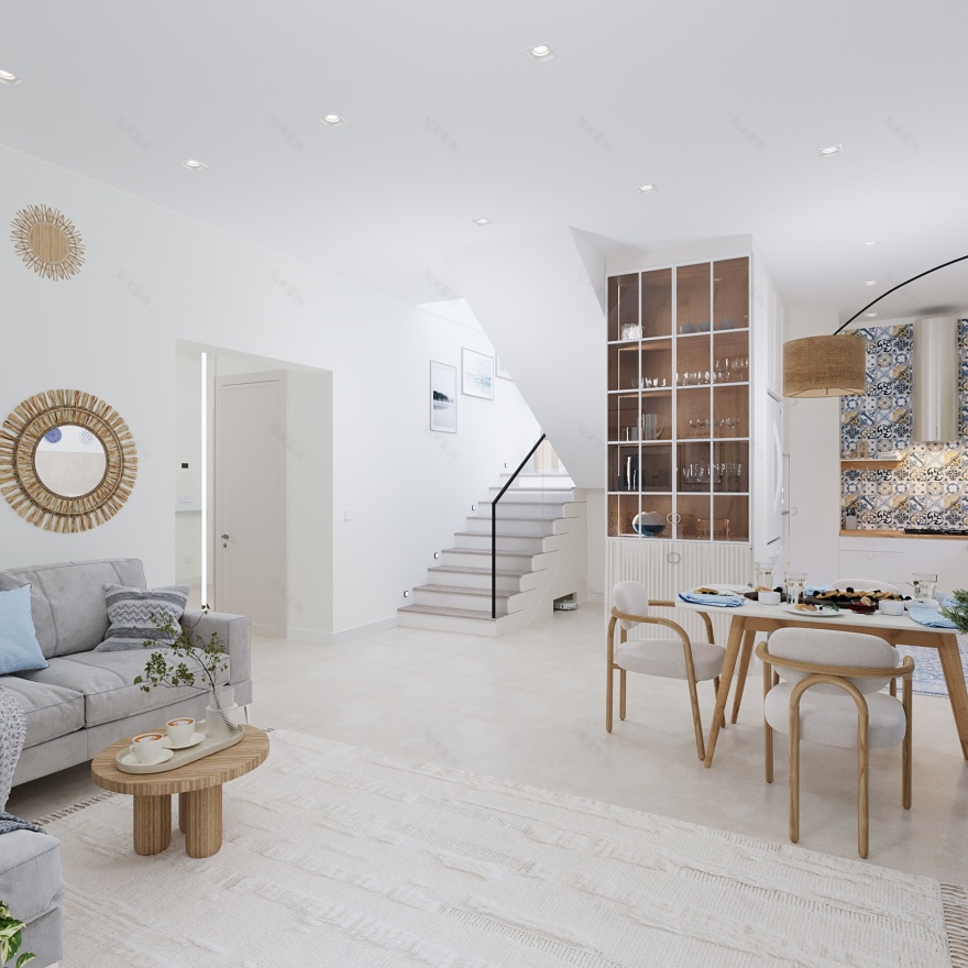 Boho-Scandinavian Two-Story Family House-8