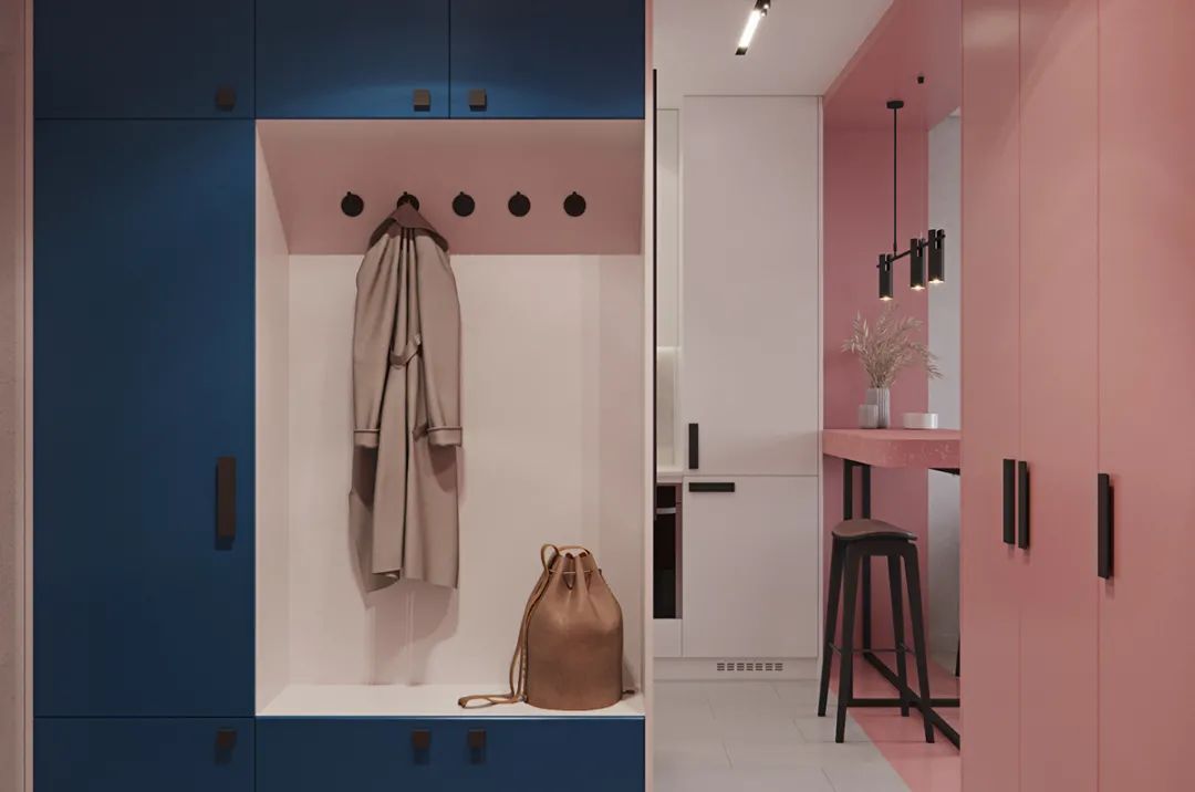 9003 studio 打造 33㎡甜美暖粉单身小宅-2