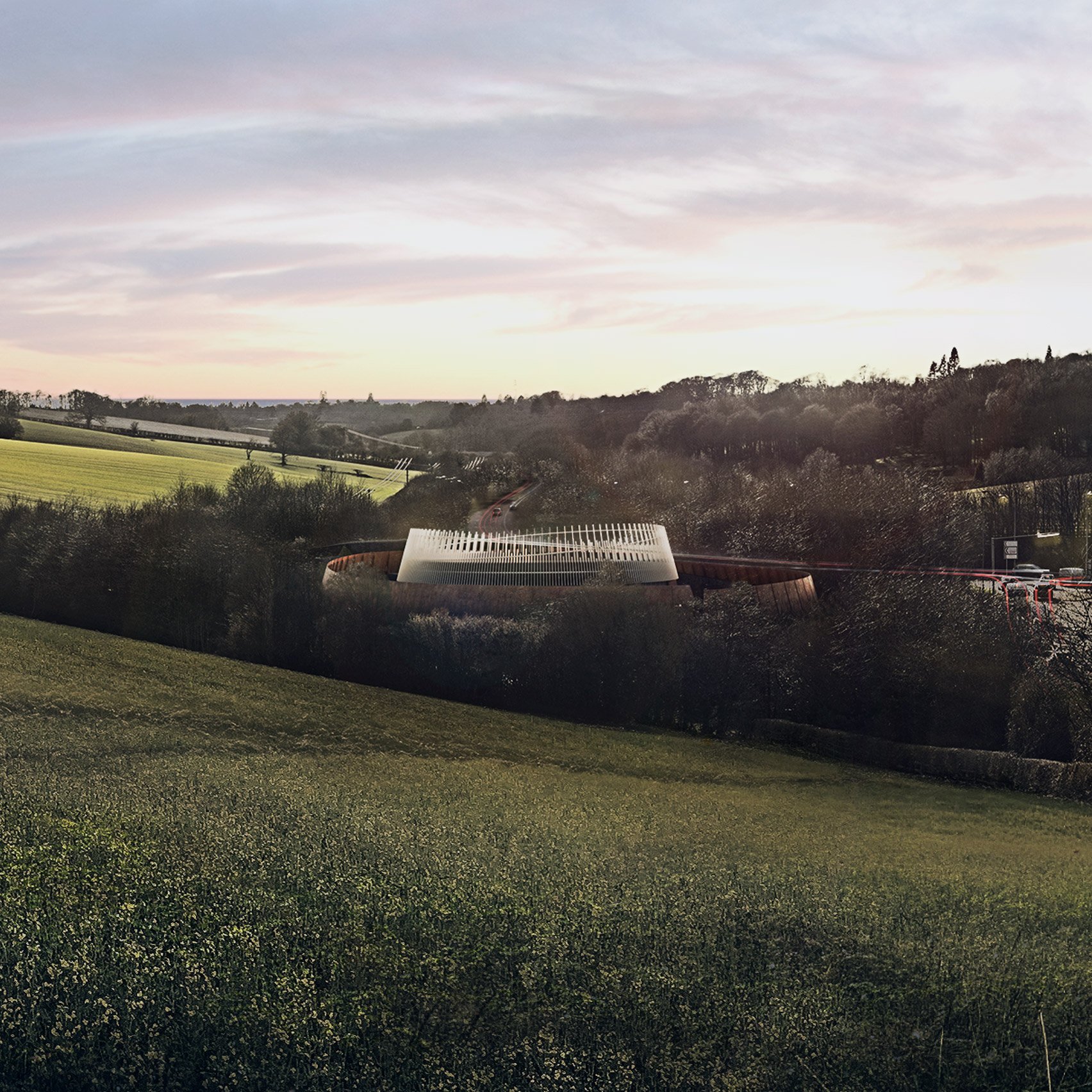 英国 Grimshaw 建筑事务所为 HS2 铁路通风井设计雕塑般金属外壳-19